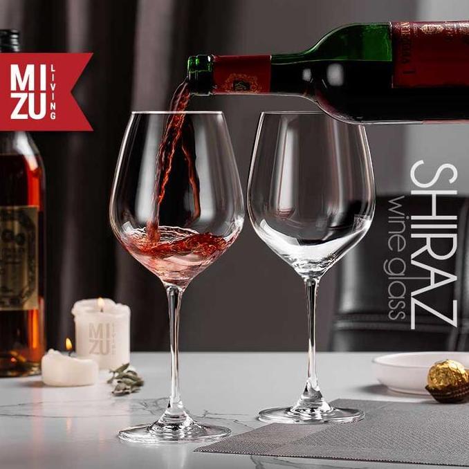 MIZU SHIRAZ Wine Glass Gelas Wine Goblet Red Wine Glass Gelas Anggur Merah Gelas Minum Wine Gelas Co