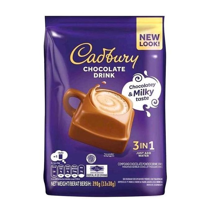 CADBURY 3 in 1 Hot Chocolate Drink Thailand (13 sachet) TEB