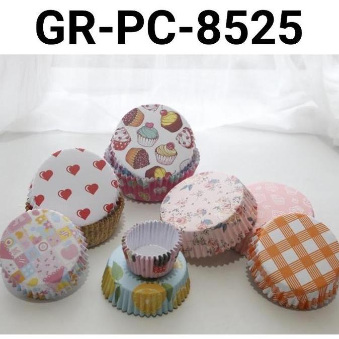 GR-PC-8525 Kertas cinamon roll roti cup laminasi case alas 8.5cm 2.5cm AS