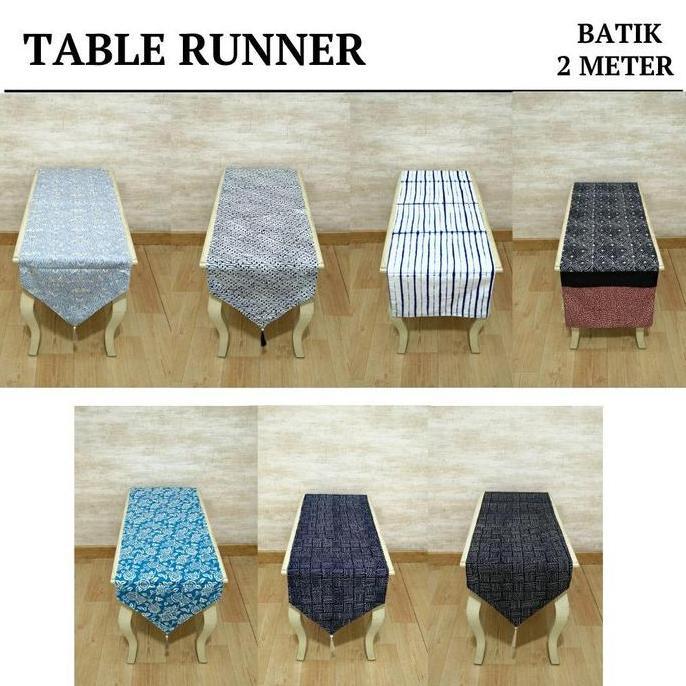 Table Runner / Taplak Meja Makan / Bed Runner Bordir Panjang 2 Meter