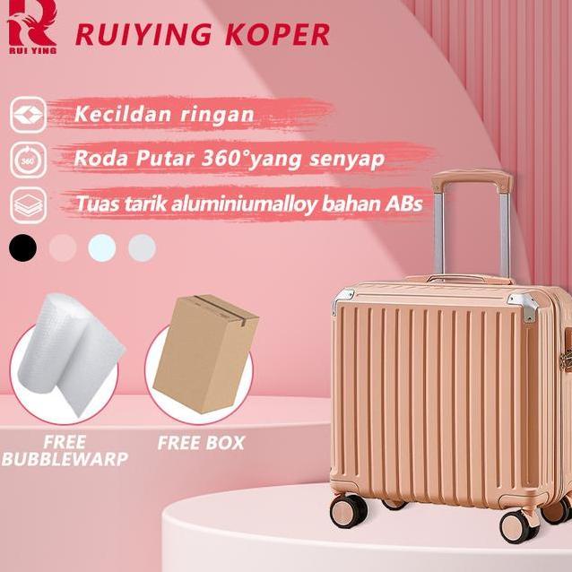 Ruiying Kopera801 Koper 2024 Wanita Pria 1718 Koper Traveling Cewek Anti Pecah Dengan 4 Roda Beutar 