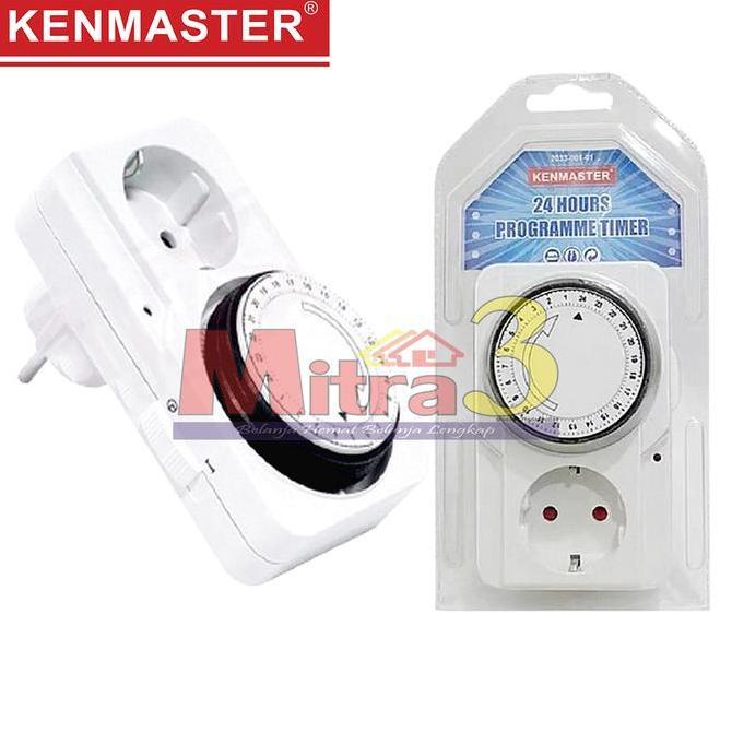 ] Stop Kontak Timer Analog KENMASTER / Timer Listrik Manual 24 jam