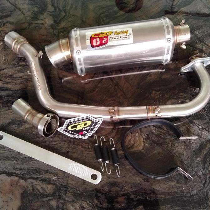 Knalpot CLD Racing Beat karbu Beat fi Vario 110 old type C2 Oval Doff Original