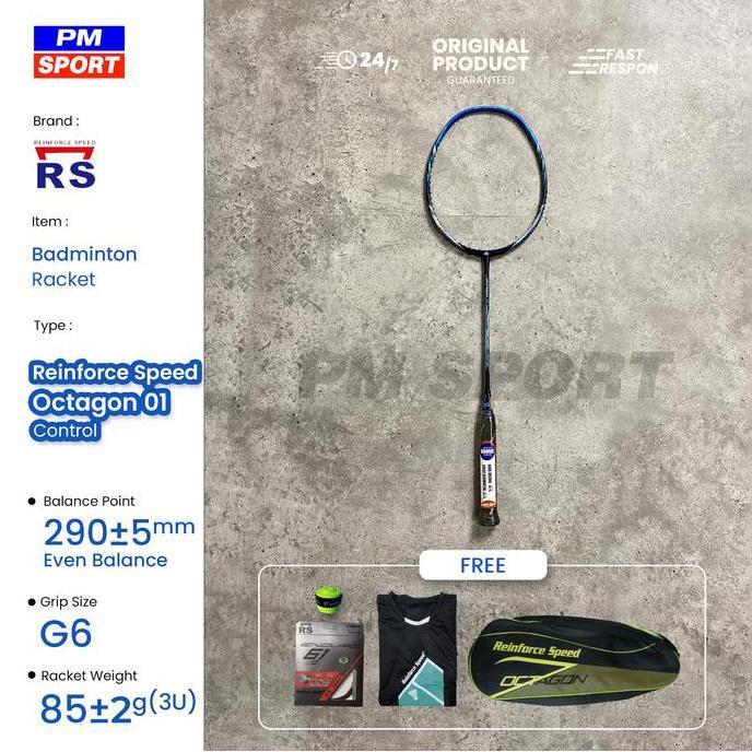 NEW Raket Badminton Bulutangkis RS Reinforce Speed Octagon 01 Control