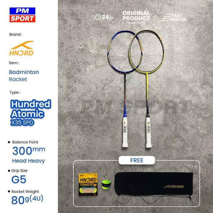 Raket Badminton / Bulutangkis Hundred Atomic X 35 SPD Original
