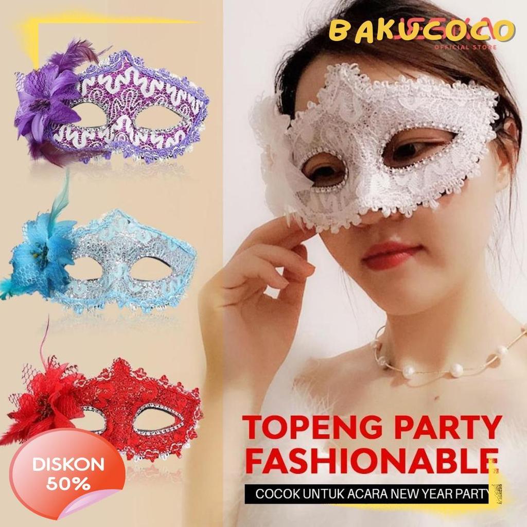 Cusss Serbu Topeng Wajah Mata Pesta Tahun Baru Mask Cosplay Halloween Party Wanita Cewek Dewasa Cant