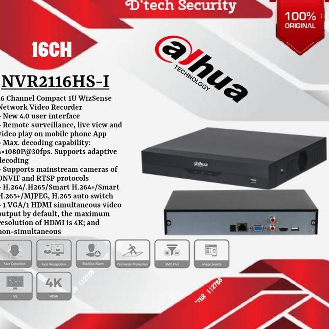 NVR Dahua 16Ch NVR 2116HS-I Dahua Wizsense New Series