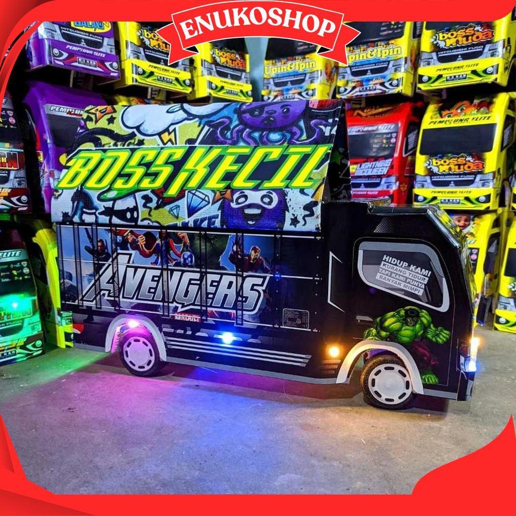 Promo Miniatur Truk Murah Truk Oleng Lampu Terpal Bisa Belok Mainan Anak Tawakal Putih 5 Kado Ulang 