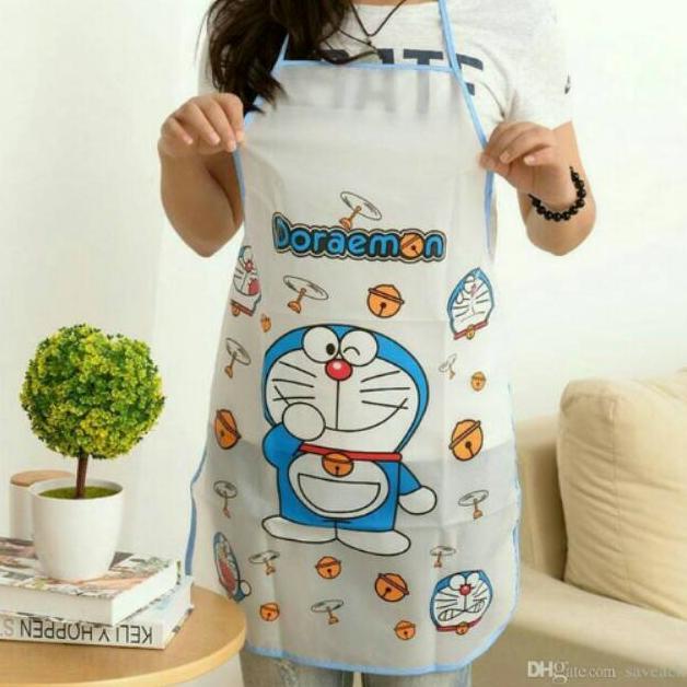 <<<<<] Apron plastik motif lucu celemek anak dan dewasa