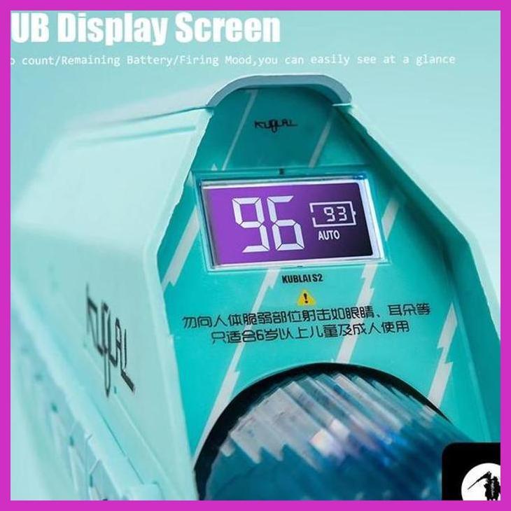 (LAPAKTEKNO) KUBLAI S2 ELECTRIC SQUIRT AUTOMATED REFILL WATER GUN SUMMER POOL BEACH PARTY GAME FUNNY