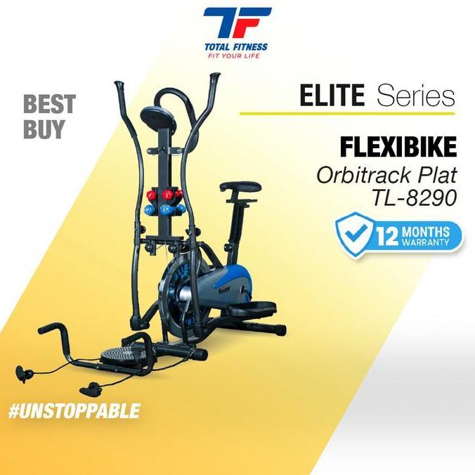 BEBAS ONGKIR - TOTAL FITNESS Alat Fitness Bike Orbitrack Elliptical Crosstrainer