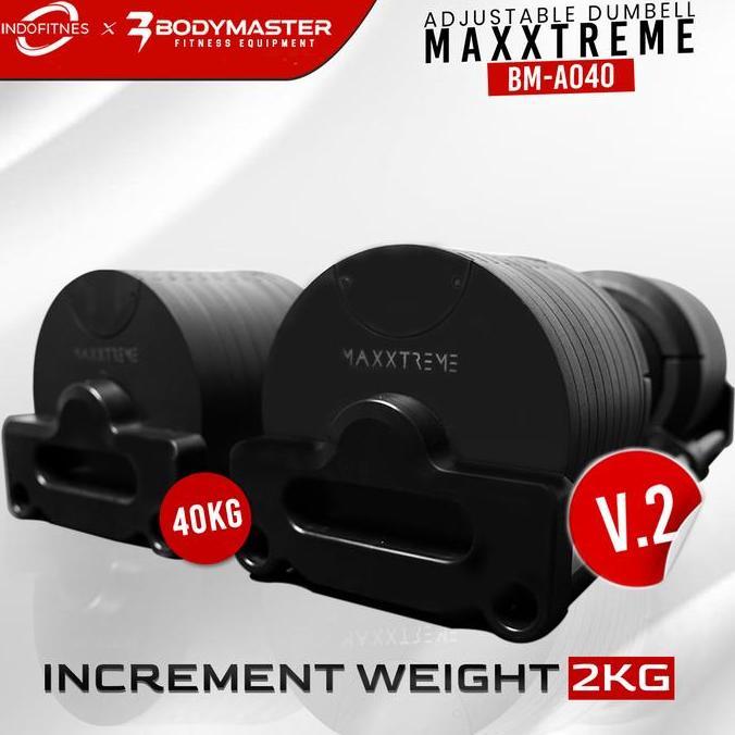 BODYMASTER MAXXTREME 40KG V.2.0 Adjustable Dumbell original- Barbell NuoBell
