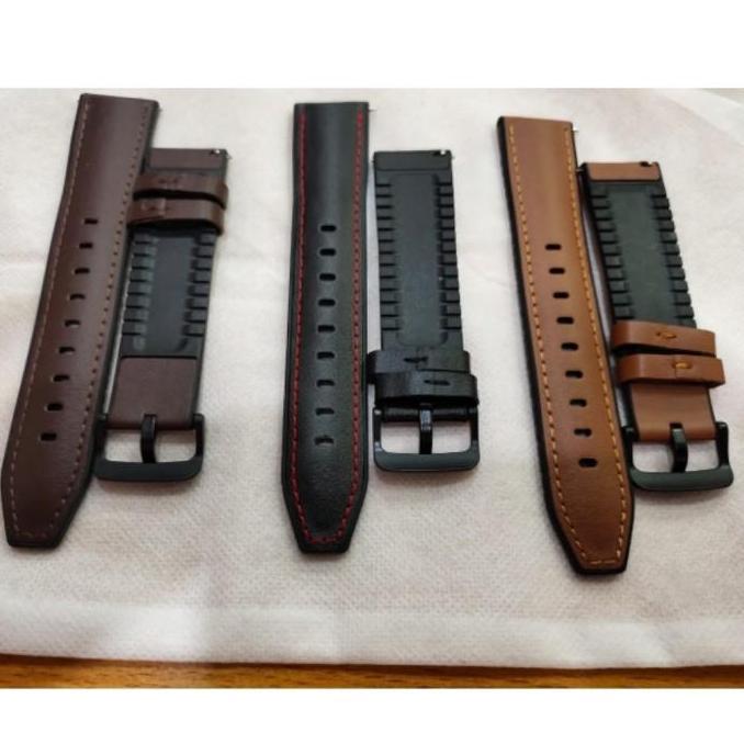 STRAP TALI JAM HUAWEI WATCH GT3 / GT 3 PRO MODEL LEATHER KULIT RUBBER