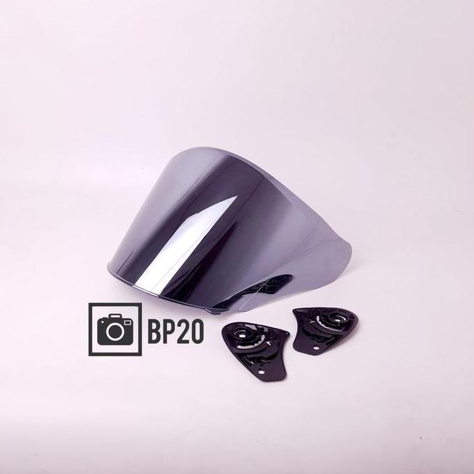 DB71>> Kaca Helm DYR SUBARU / Flat Visor Helm DYR SUBARU Iridium