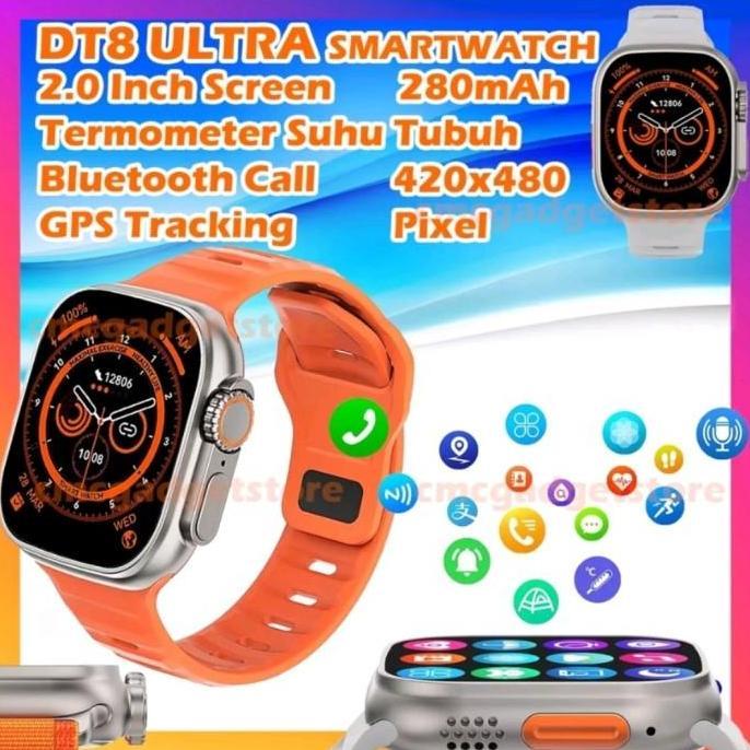 DT8 Ultra Smartwatch DT 8 no 1 Alloy 2.0 Inch Display Watch Termometer