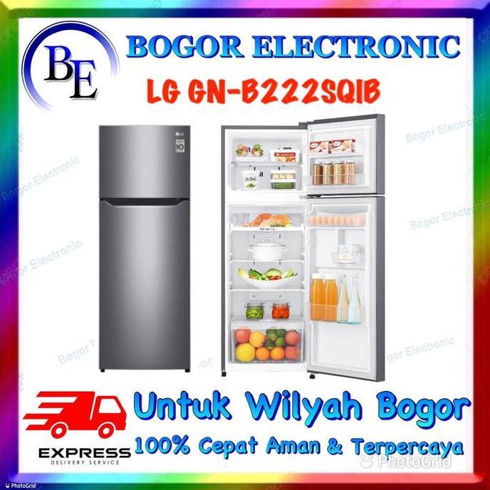 TERLARIS - LG KULKAS 2 PINTU INVERTER | GN-B222SQIB | 222SQIB
