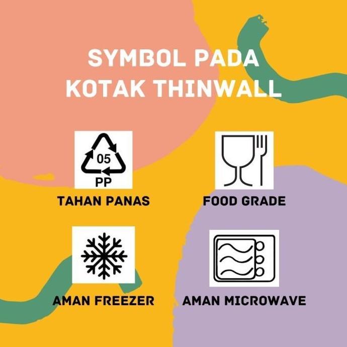 TERMURAH KOTAK MAKAN PLASTIK THINWALL MERK DM 2000ML / BOX 2000 ML