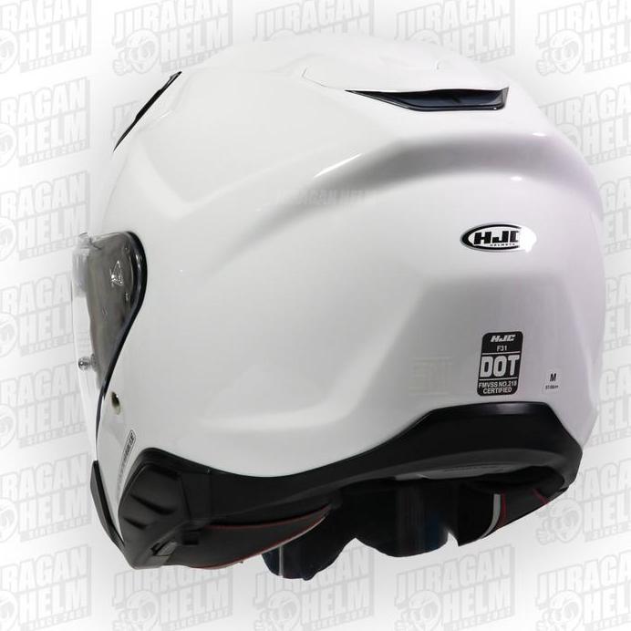HJC F31 WHITE GLOSSY HALF FACE