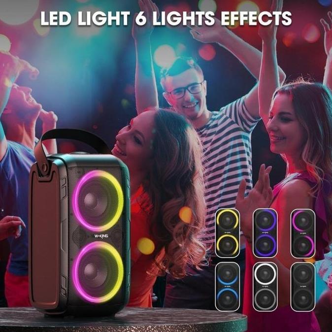 Speaker Portable Wireless W-KING T9 + MIC Speker bluetooth Karaoke