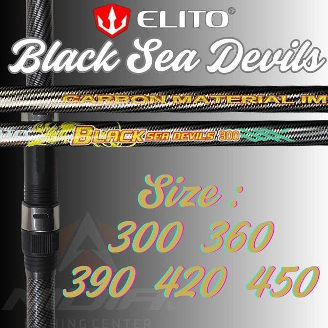 Joran Laut Teleskopik | Joran Surf Fishing ELITO BLACK SEA DEVILS Joran Pasiran