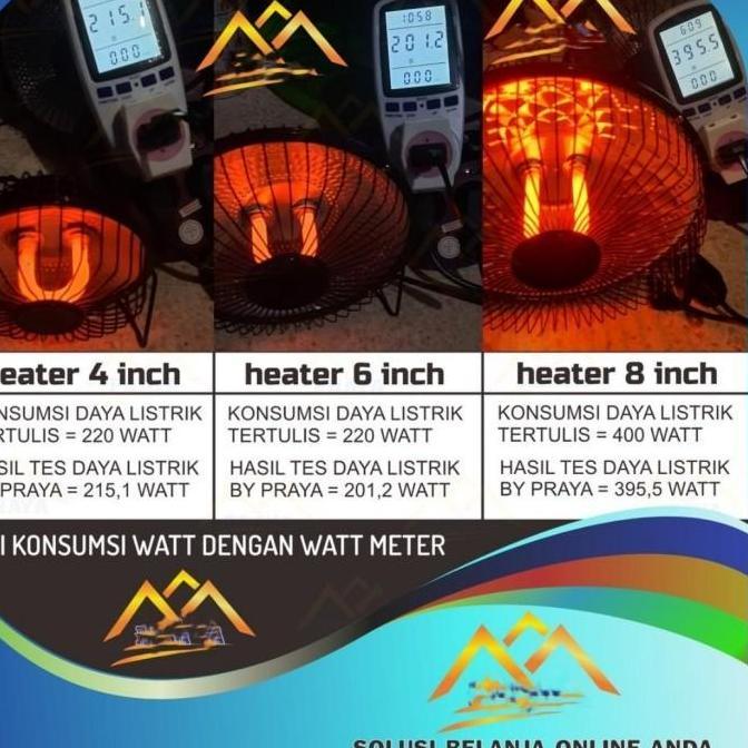 Mini Heater Metal Alat Penghangat Pemanas Ruangan Elektrik Portable