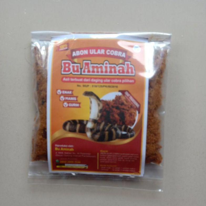 Abon Ular Cobra Ibu Aminah Isi 50 Gram
