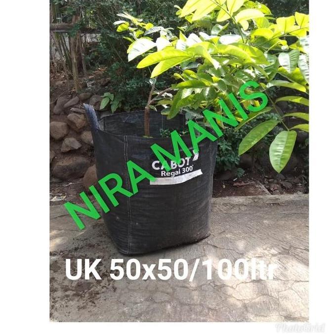 PLANTER BAG 100 LITER (handle hitam)