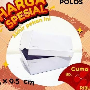 Box Kardus Burger Polos 50 Pcs Paaging Kemasan Burger 50 Pcs Polos