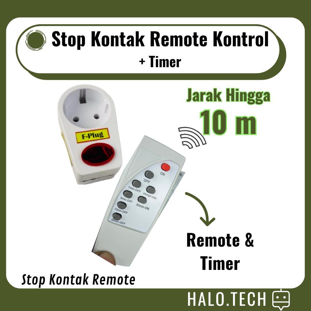 Steker Listrik Remote Stop Kontak Remot Control ON OFF Colokan Listrik Remot remote Jarak Jauh Stop 