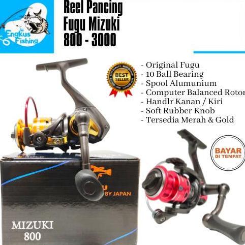 Reel Pancing Fugu Katan Mizuki 800-3000 (10 Bearing) Spool Alumunium