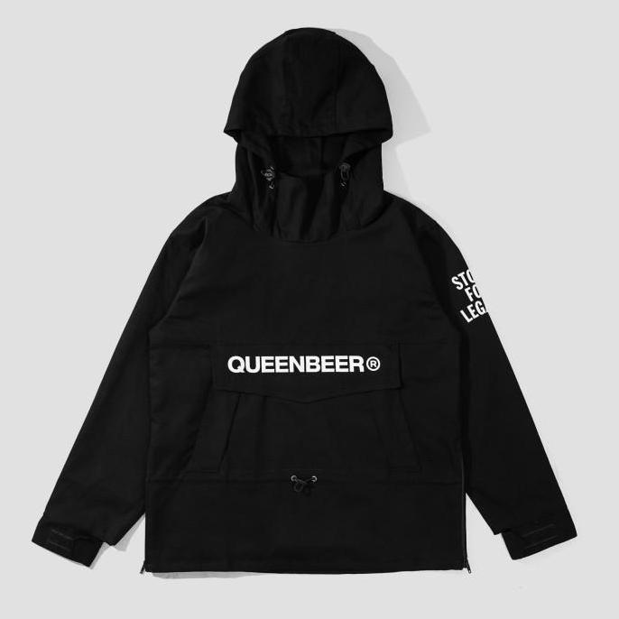 Promo Queenbeer - Cagoule Canvas Jacket Leander Black COD