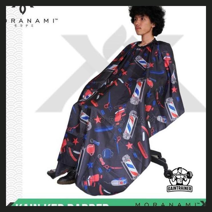 (BARBER) KAIN KEP KIP KAIN CUKUR RAMBUT KAIN POTONG RAMBUT BARBER MOTIF LAMPU BARBER TOOL K10 POTONG