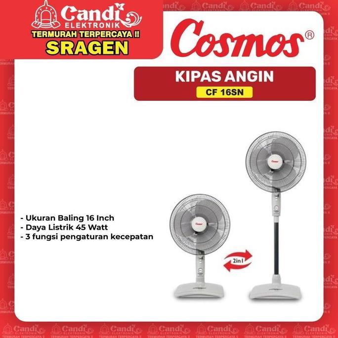 COSMOS Kipas Angin 2in1 - CF-16SN - Candi Elektronik Sragen Fan