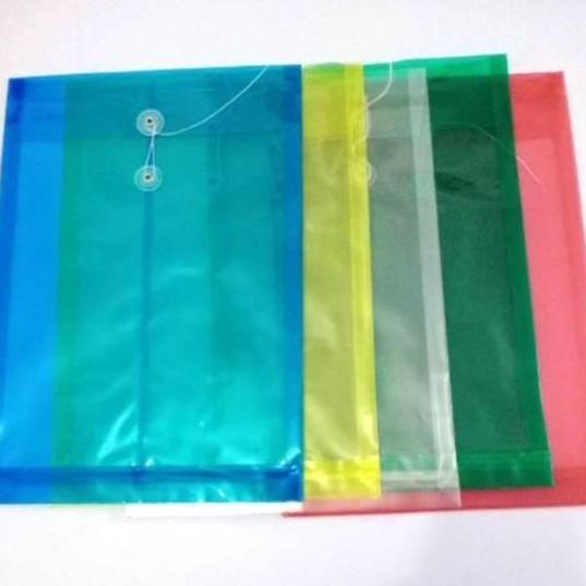 (1 Pack)Map Plastik/Map/Map Kancing (Isi 12 Pcs) Ukuran Folio