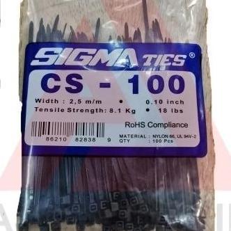 Kabel Ties Sigma Hitam 10Cm / Cs100