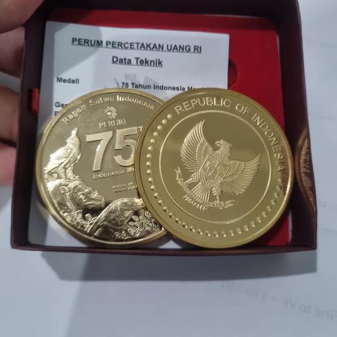 koin coin peruri 75 tahun kemerdekaan Indonesia SMR