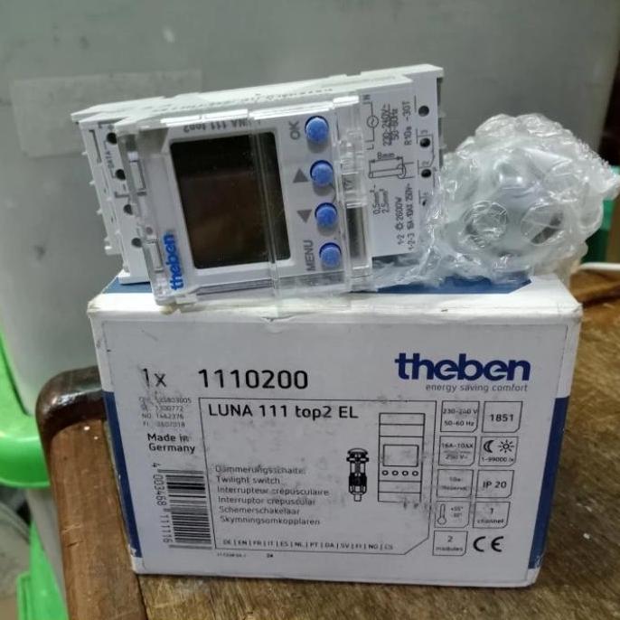 Timer Theben Luna 111 Top2 EL + Sensor Digital Original