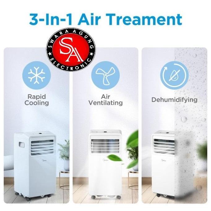 Ac Portable 0.5 Pk Midea Type : Mpha-05Crn7 (Khusus Daerah Medan) Kualitas Terbaik Harga Termurah