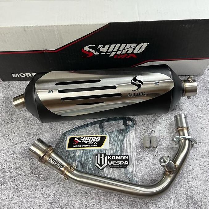 New Sale Knalpot Shijiro Standart Racing 38Mm For Vespa Sprint Prima S125 Lx