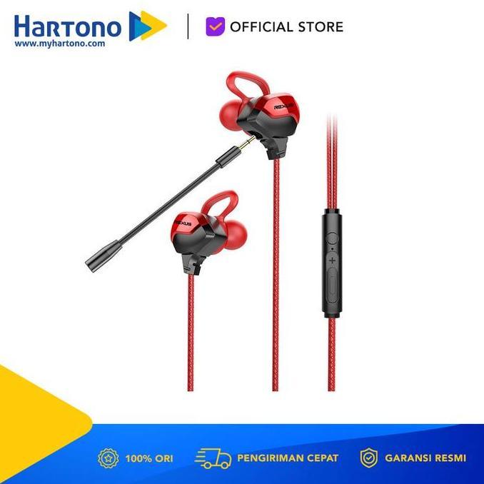 Earphone REXUS ME6 Gaming (+Mic)