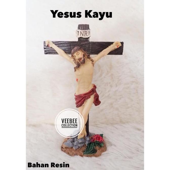 /////] Patung Yesus di salib/ hiasan meja Patung yesus di salib/ hiasan pohon