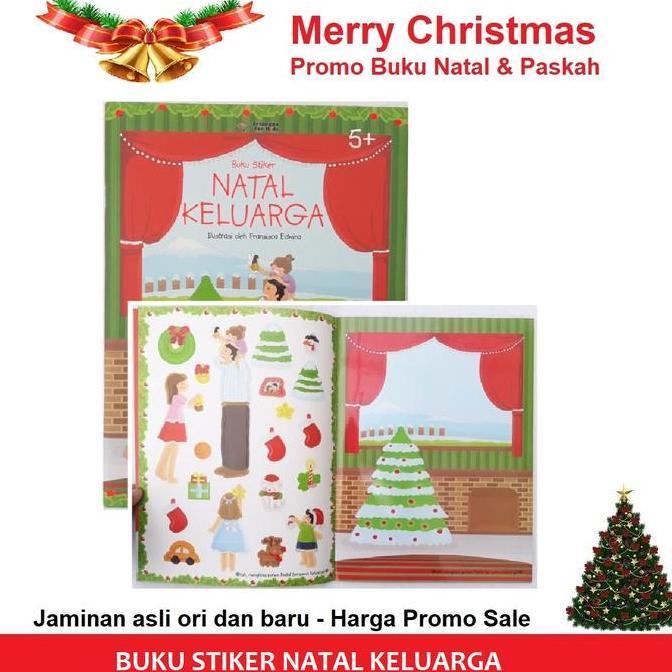 Buku Stiker Natal Keluarga Bonus 160 Sticker Tim Erlangga For Kids