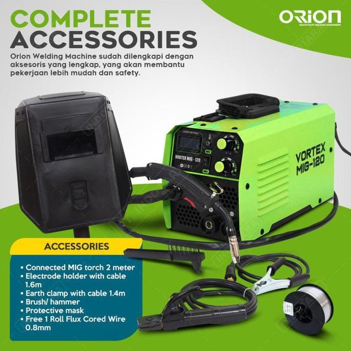 Promo Mesin Las Orion Mesin Las Mig Orion - Vortex Mig120 Cod
