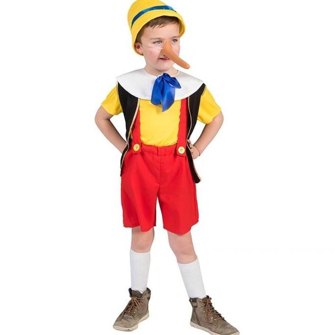 +++++] Pinocchio Boy Costume Italian Story Book Character kostum Halloween