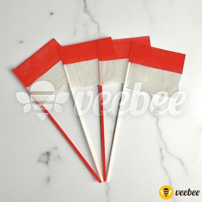 *$*$*$*$] Stik Bendera Plastik Tipis B. Pernak pernik agustus. Dekorasi agustus