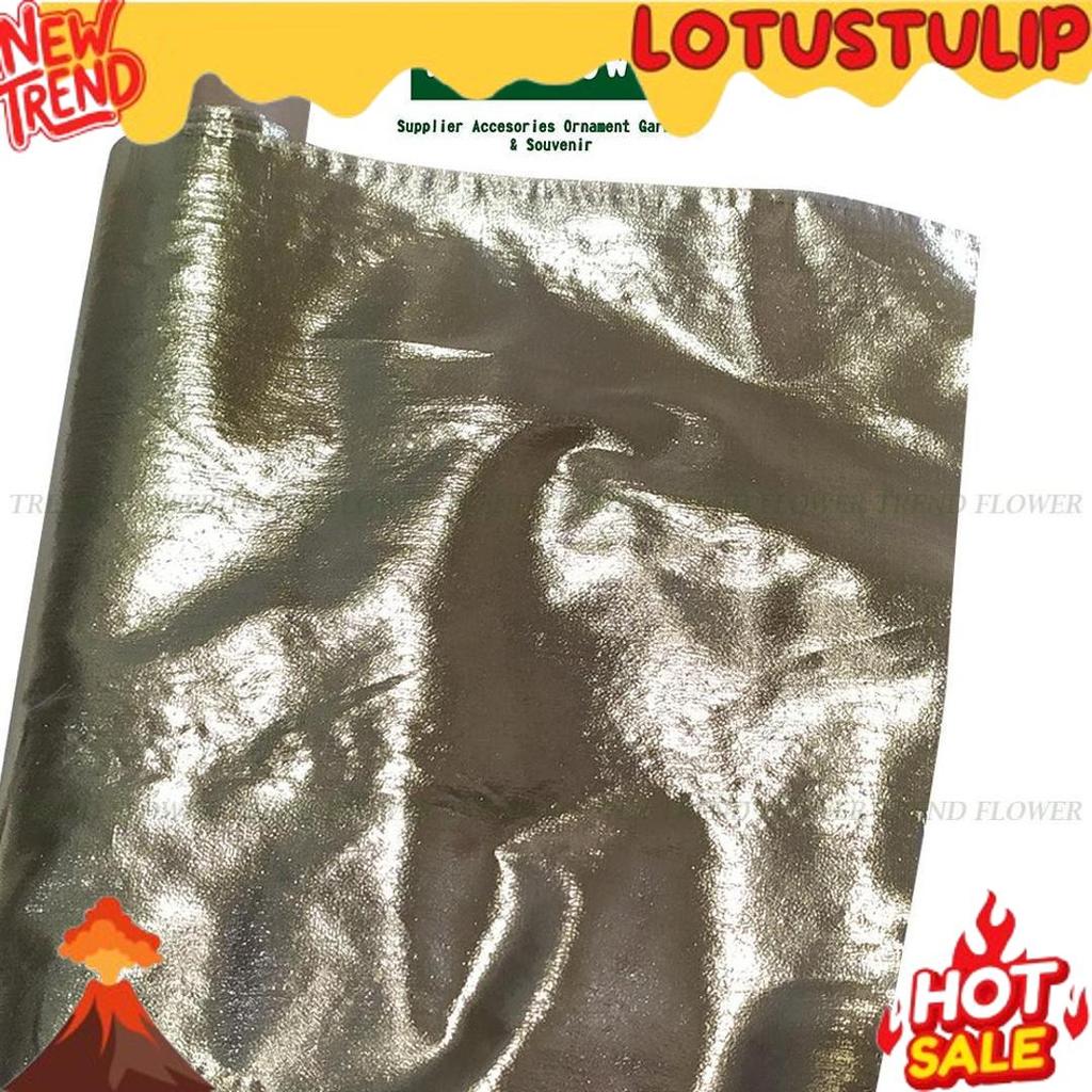 Gercep Kain Lame Emas Silver Souvenir Bahan Hampers Hiasan Gold Silver