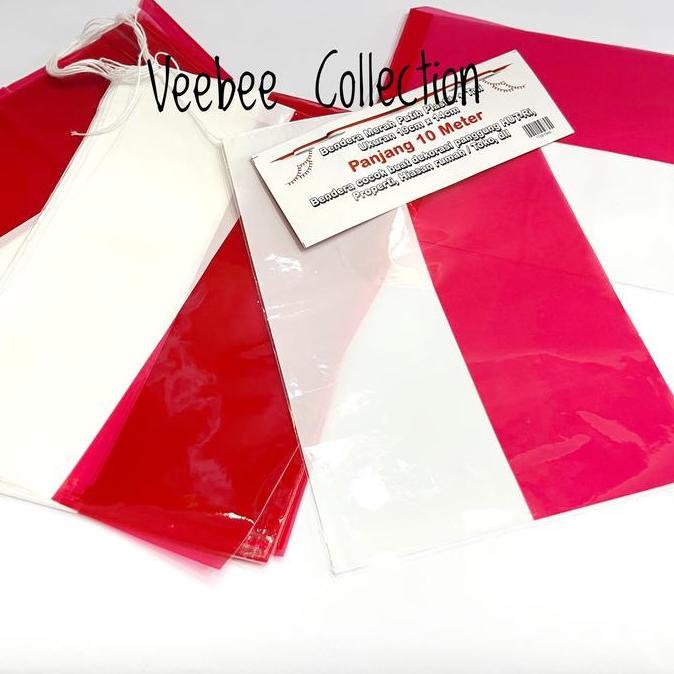 %%%%] Bunting Flag Bendera Plastik TBL B . Dekorasi agustusan. Bendera