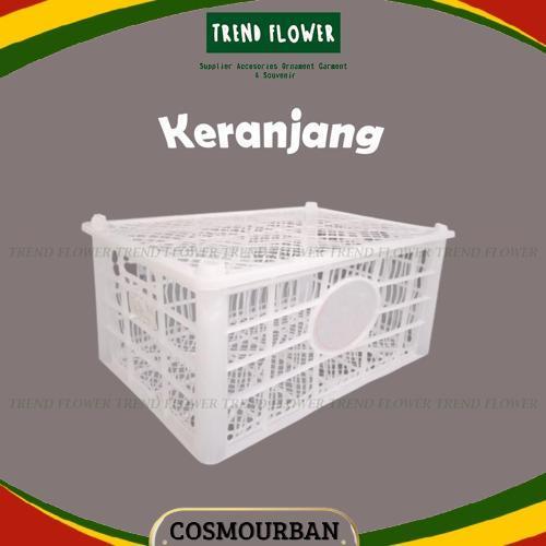 GROSIR Keranjang Buah Bekas Putih Tutup Plastik - Wadah Penyimpanan Storage