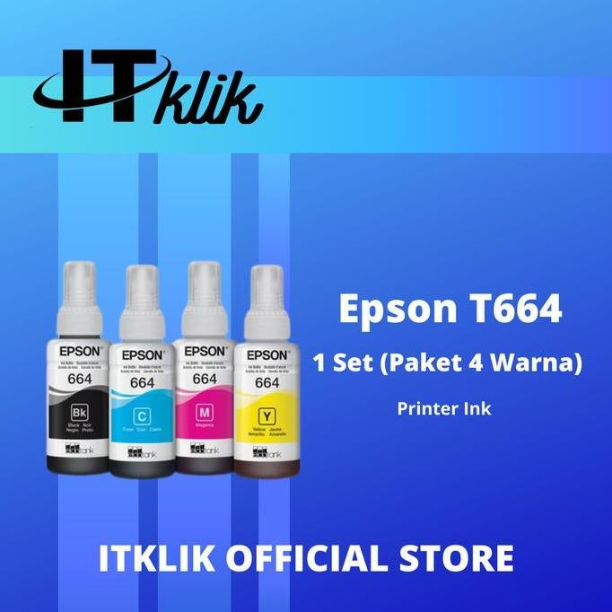 Tinta Epson T664 1 Set (4 Warna) Tinta Epson 664