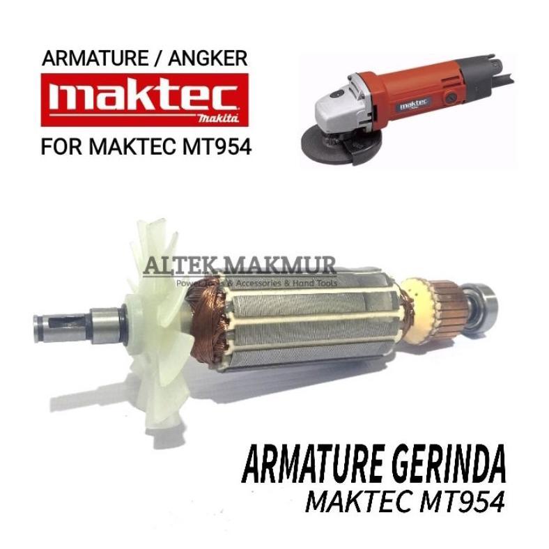 Sparepart Armature Mesin Gerinda Maktec MT954 / Angker Dinamo Mesin Gurinda Maktec MT 954 / Rotor Gu